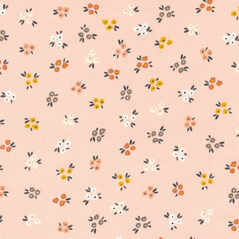 Sweet Ditsy Florals in Carnation - Sold by the Half Yard - Dawn on the Prairie - Fancy That Design House for Moda - 45573 22