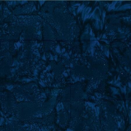 Deep Blue 1895 Watercolor Batik - Sold by the Half Yard - Hoffman Fabrics - 1895H-682