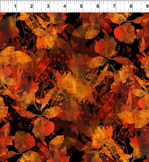 Shadow Leaves - Reflections of Autumn II - Sold by the Half Yard - Jason Yenter for In the Beginning Fabrics - 22RA 1