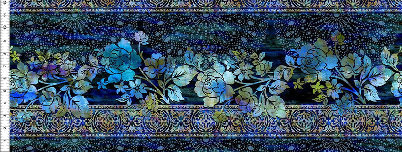 Blue Halcyon II Kaleidoscope Quilt Kit by Jason Yenter for In The Beginning fabrics - 64" x 86.5"