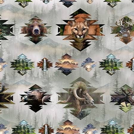 Call of the Wild Earth - Sold by the Half Yard - Call of the Wild - Hoffman Fabrics - V5175-58