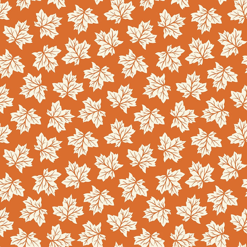 Maple Leaves on Orange - Shades of Autumn - Sold by the Half Yard - My Mind's Eye for Riley Blake Designs - C13472-ORANGE