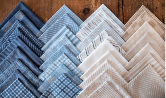 Sashiko Stripes Flannel Dusk - Sold by the Half Yard - Lakeside Gatherings by Primintive Gatherings for Moda Fabrics - 49223 16F