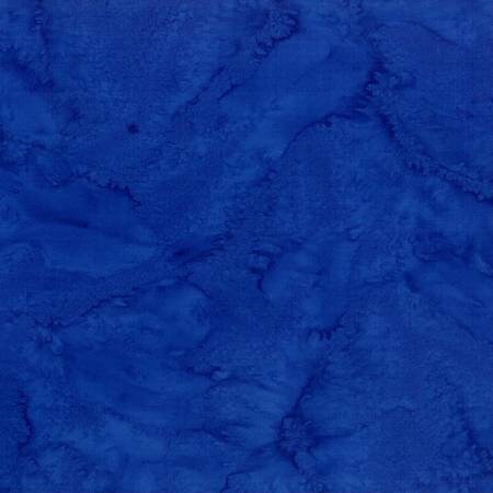 Cobalt 1895 Watercolor Batik - Sold by the Half Yard - Hoffman Fabrics - 1895H-17