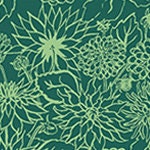 Dahlia Dream in Verdant - Sold by the Half Yard - In the Garden by Jennifer Moore - Windham Fabrics - 53631-5