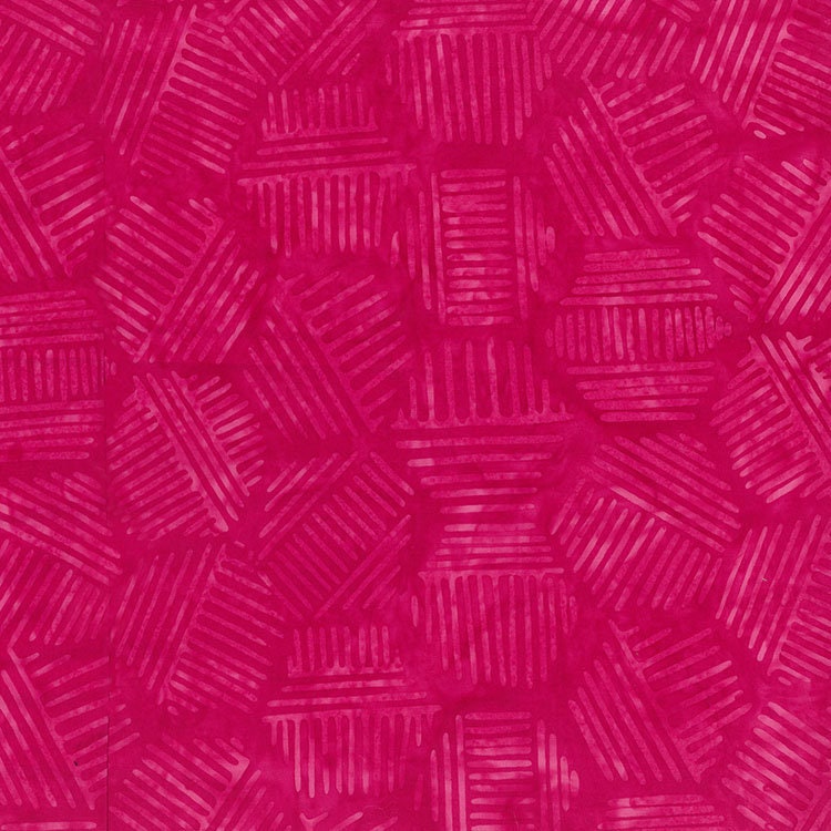 Pink Punch Hexies Batik - Sold by the Half Yard - Banyan Batiks - 81700-28