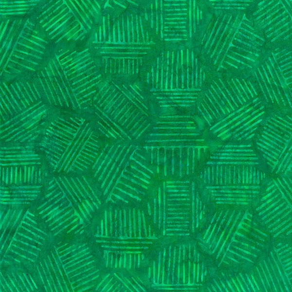 Emerald Hexies Batik - Sold by the Half Yard - Banyan Batiks - 81700-69