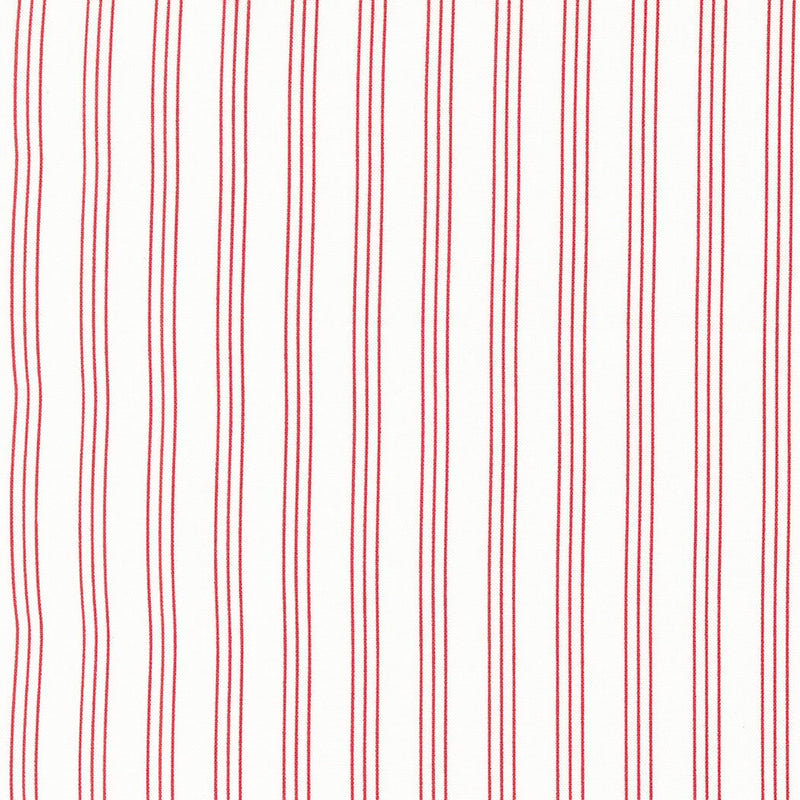 Lighthearted Red Stripe on Cream - Sold by the Half Yard - Lighthearted - Camille Roskelley for Moda Fabrics - 55296 11