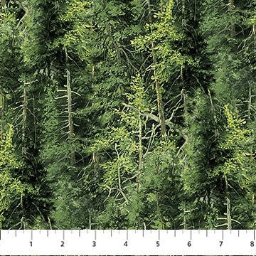 Pine Trees - Sold by the Half Yard - Naturescapes by Northcott Fabrics - 254948-76