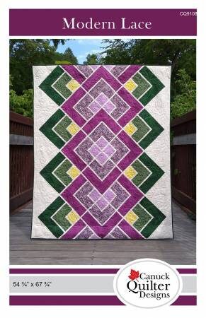 Modern Lace - 55” x 68” - Canuck Quilters Designs - Paper Pattern