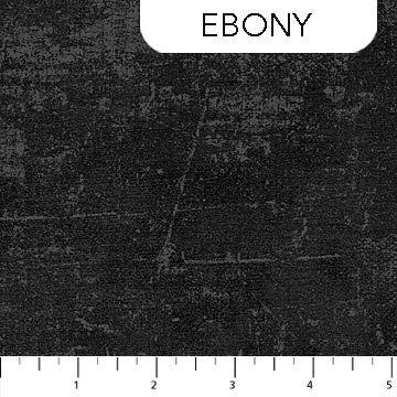 Ebony "Canvas" Quilting Cotton - Sold by the Half Yard - Deborah Edwards for Northcott Fabrics - 100% Cotton - 9030-99