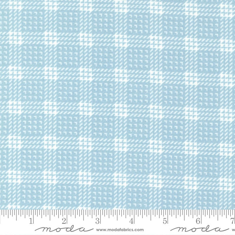 Mini Plaid Flannel Mist - Sold by the Half Yard - Lakeside Gatherings by Primintive Gatherings for Moda Fabrics - 49227 23F