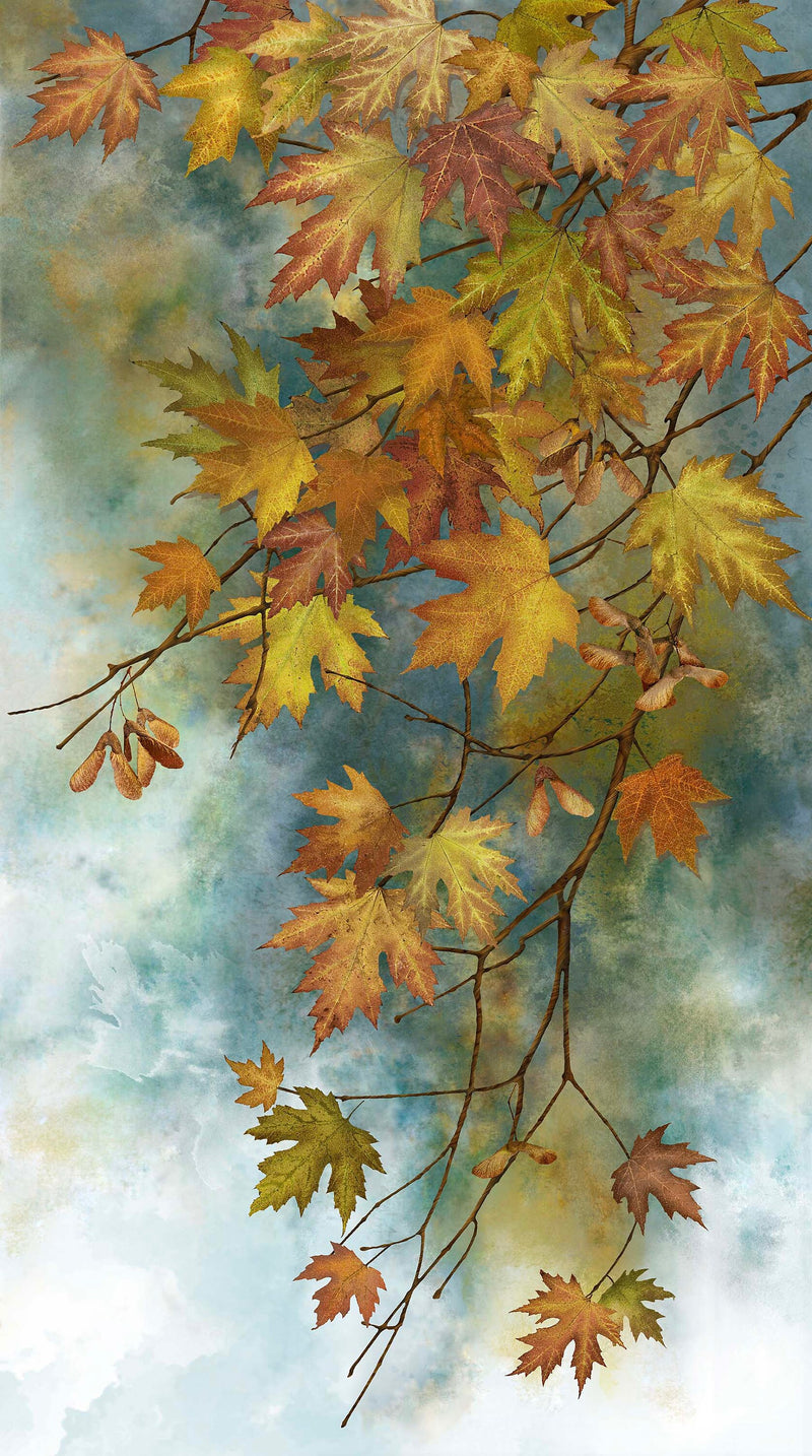 Autumn Splendor Panel - 24" x 43" - Stonehenge - Linda Ludovico for Northcott Fabrics - 26681-64