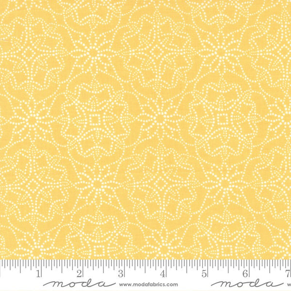 Coeur Geometrics in Sunflower - Sold by the Half Yard - Sunflowers in My Heart - Kate Spain for Moda Fabrics - 27322 21