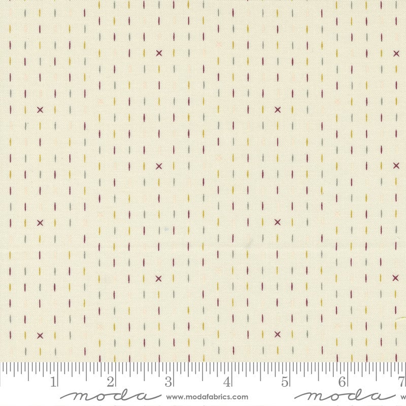 Handstitched Stripes in Lace - Sold by the Half Yard - Evermore - Sweetfire Road for Moda Fabrics - 43155 11