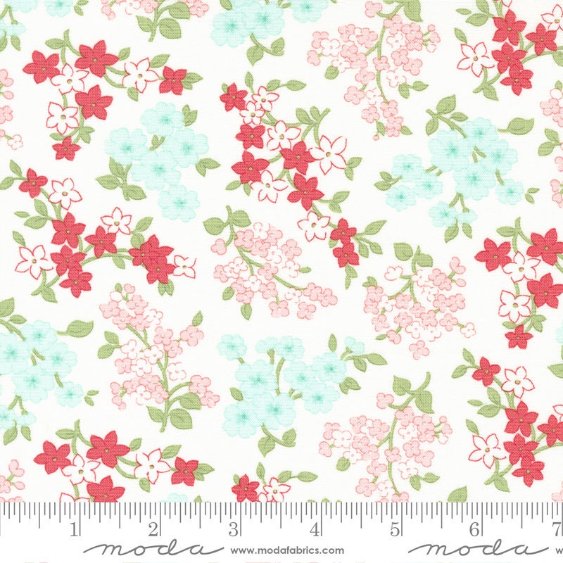Lighthearted Gather on Cream - Sold by the Half Yard - Lighthearted - Camille Roskelley for Moda Fabrics - 55294 11
