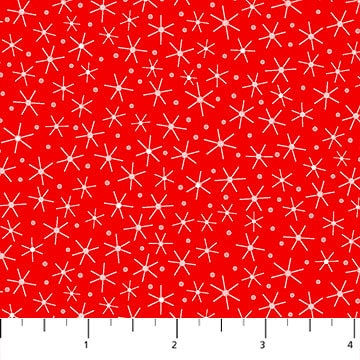 Twinkle Red - Sold by the Half Yard - Little Explorer - Patrick Lose Northcott Fabrics - 10276-24