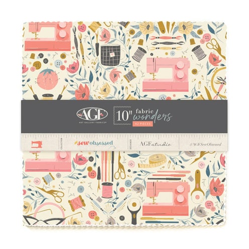 Fabric Wonders 10" Squares - Sew Obsessed - AGF Studio - 10WSEW
