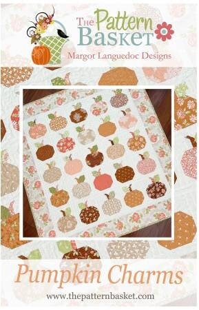 Pumpkin Charms Quilt Pattern - Charm Pack Quilt - The Pattern Basket - Paper Pattern - 36 x 38.5 - TPB2205