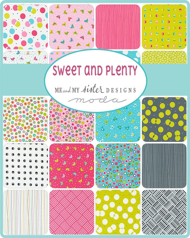 Sweet and Plenty Fat Quarter Bundle - 34 pcs - Me & My Sister Designs - Moda Fabrics - 22450AB