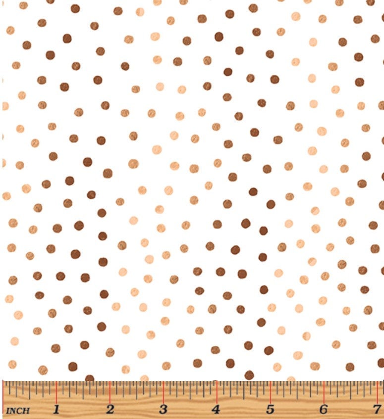 Tutu Cute Dots on White - Sold by the Half Yard - Tutu Cute by Nicole DeCamp for Benartex - 14139-09