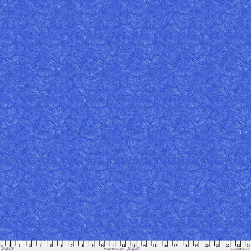 Blue Hydrangea - Sold by the Half Yard - BioGeo-3 by Adrienne Leban - PWAL021.BLUE