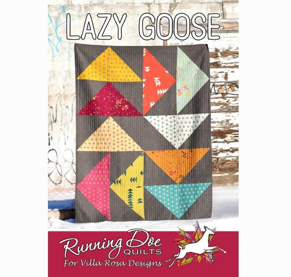 Lazy Goose Quilt Pattern - Postcard Pattern - Orphan Quilt Designs - Villa Rosa Designs - Fat Quarter Quilt Pattern - VRDRD001