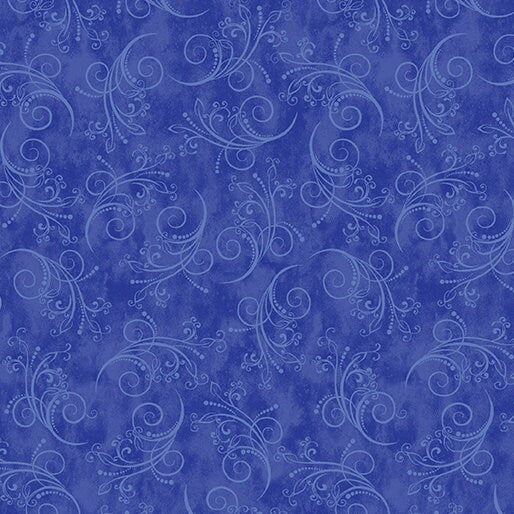 Royal Blue Equinox - Sold by the Half Yard - Benartex - 100% Cotton - 13469 54