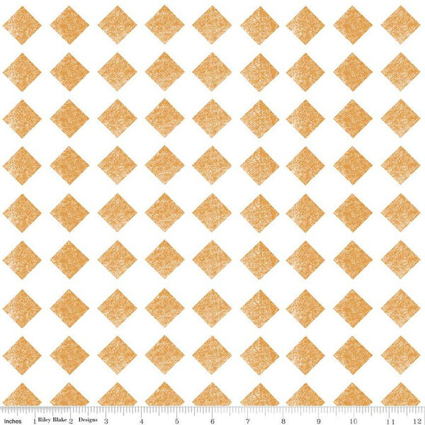 Check Mate Orange - Sold by the Half Yard - Mad Masquerade - J Wecker Frisch for Riley Blake Designs - C11959 ORANGE