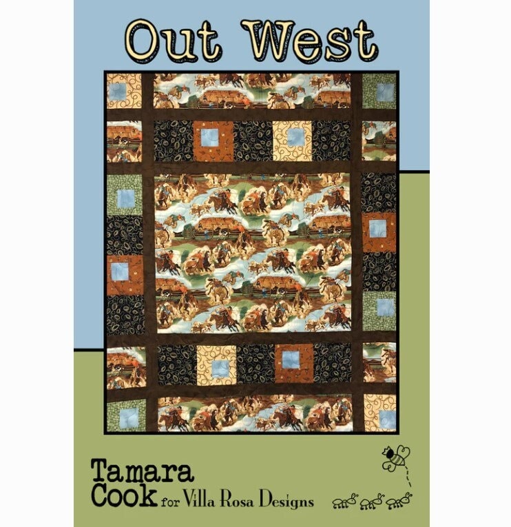 Out West Quilt Pattern - Postcard Pattern - Villa Rosa Designs - Panel Quilt Pattern - VRDMC033