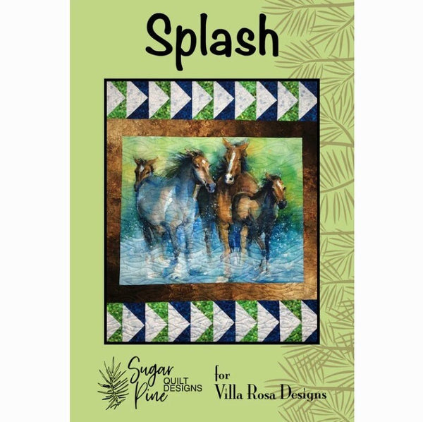 Splash Quilt Pattern - Postcard Pattern - Villa Rosa Designs - Panel Quilt Pattern - VRDSP012