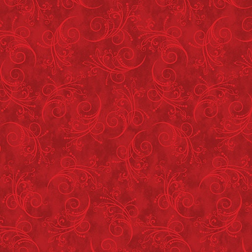 Equinox Red - Sold by the Half Yard - Benartex - 100% Cotton - 13469 10