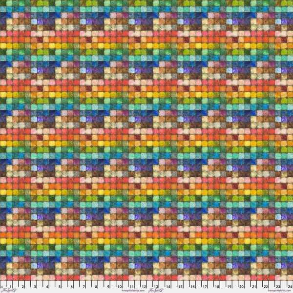 Colorblock Mosaic by Tim Holtz (small block) - Sold by the Half Yard - FreeSpirit Fabrics - PWTH179.MULTI