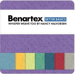 Whisper Weave Too 5 x 5 Pack - 42 pcs - 100% Cotton - Nancy Halvorsen for Benartex - WWV25PK