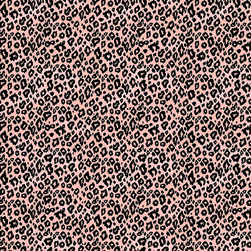 Mylah's Garden Leopard Light Coral - Sold by the Half Yard - Clothworks - Y3950-38