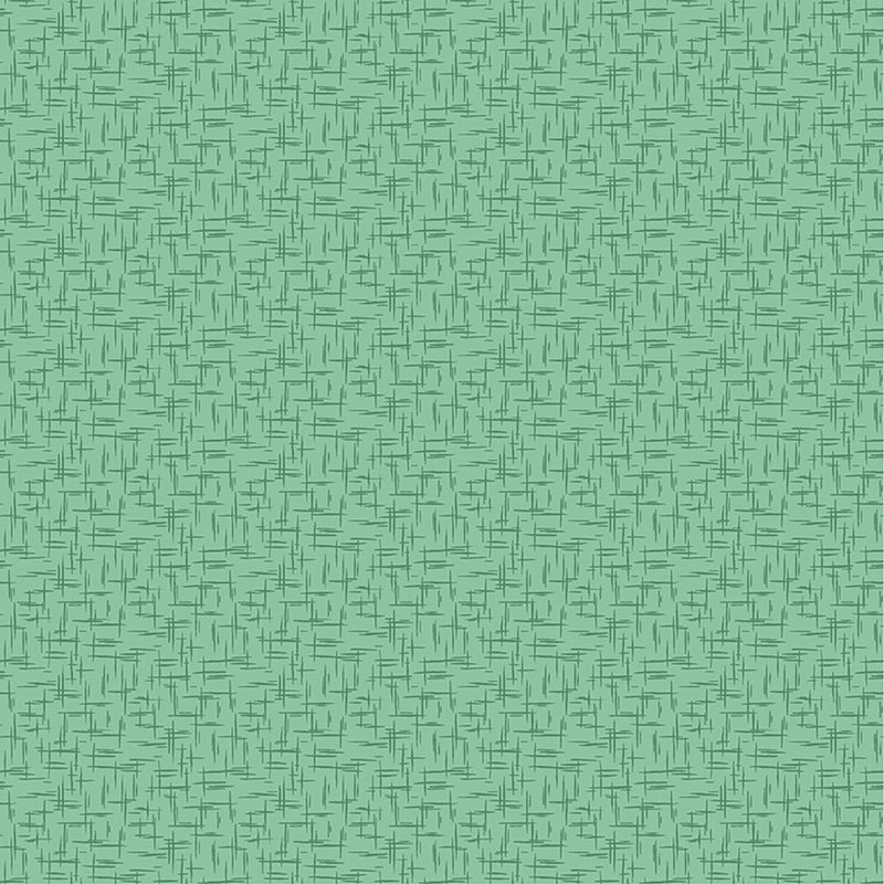 Mylah's Garden Crosshatch Mint - Sold by the Half Yard - Clothworks - Y3951-110