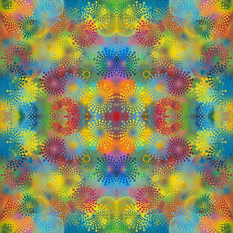 Colorburst - Multi - Sold by the Half Yard - Butterfly Fields by Sue Penn - PWSP071.MULTI