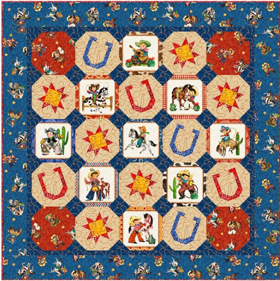 Lassos Navy - Priced by the Half Yard - Cowboy Up by Morris Creative Group for QT Fabrics - 29850 N