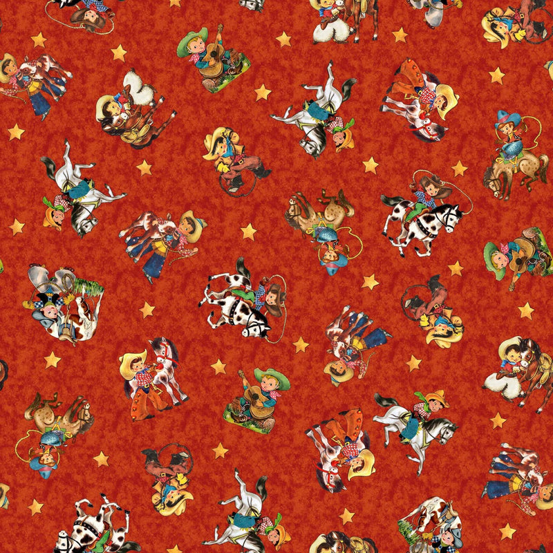Cowboy Pop Ups 57" x 57" - Featuring fabric from Cowboy Up by Morris Creative Group for QT Fabrics