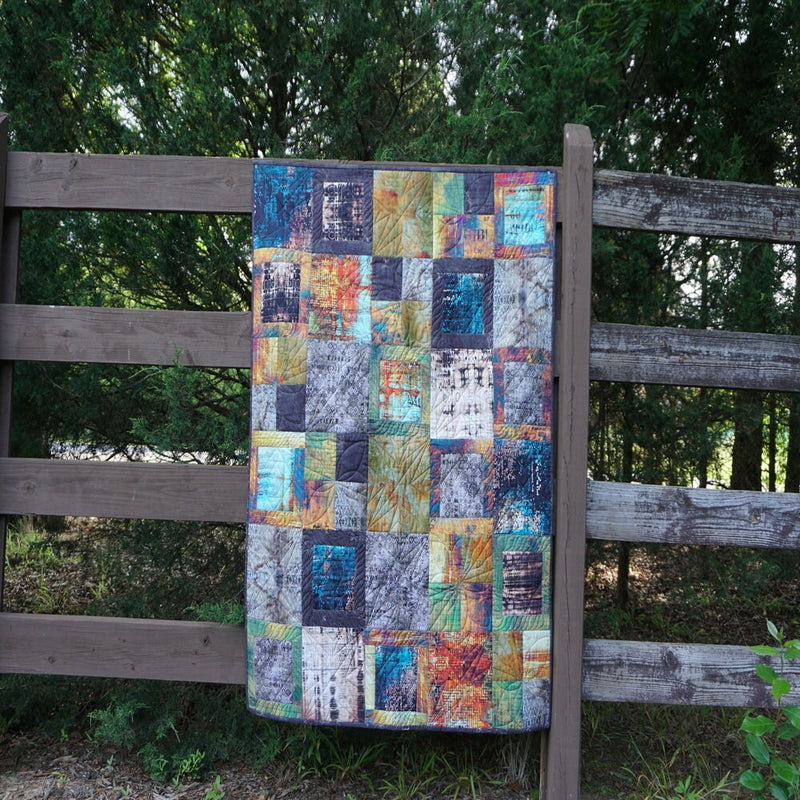Nantucket Quilt Bundle featuring Fabric by Tim Holtz and Pattern by Villa Rosa Designs - 45" x 54"