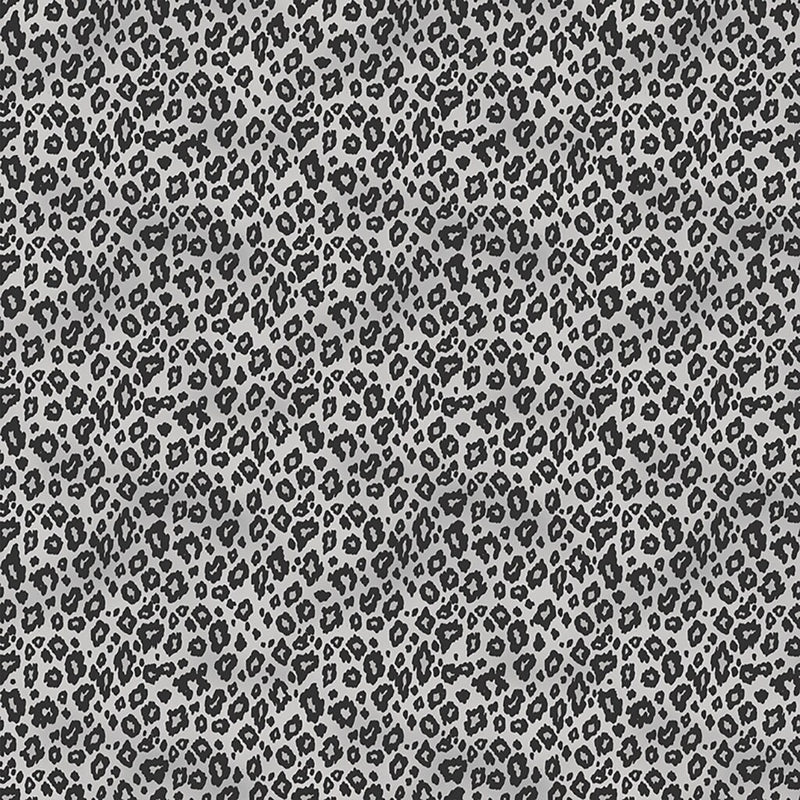 Mylah's Garden Leopard Light Gray - Sold by the Half Yard - Clothworks - Y3950-5