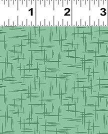 Mylah's Garden Crosshatch Mint - Sold by the Half Yard - Clothworks - Y3951-110