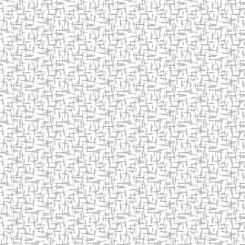 Mylah's Garden Crosshatch White - Sold by the Half Yard - Clothworks - Y3951-1