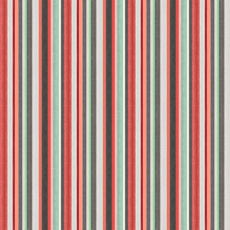 Mylah's Garden Stripe Multi - Sold by the Half Yard - Clothworks - Y3948-55