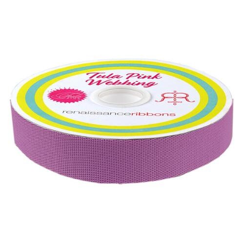 Everglow Tula Pink 1” Nylon Webbing - Bag Strapping - 5 Colors - Renaissance Ribbons