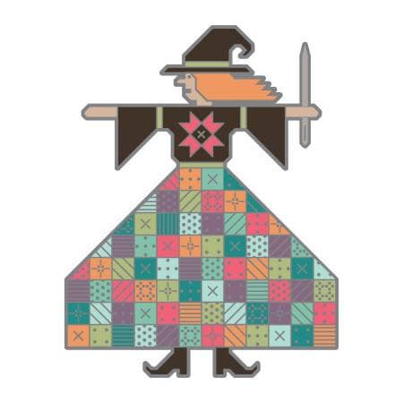 Quilted Witch Needle Minder - Lori Holt