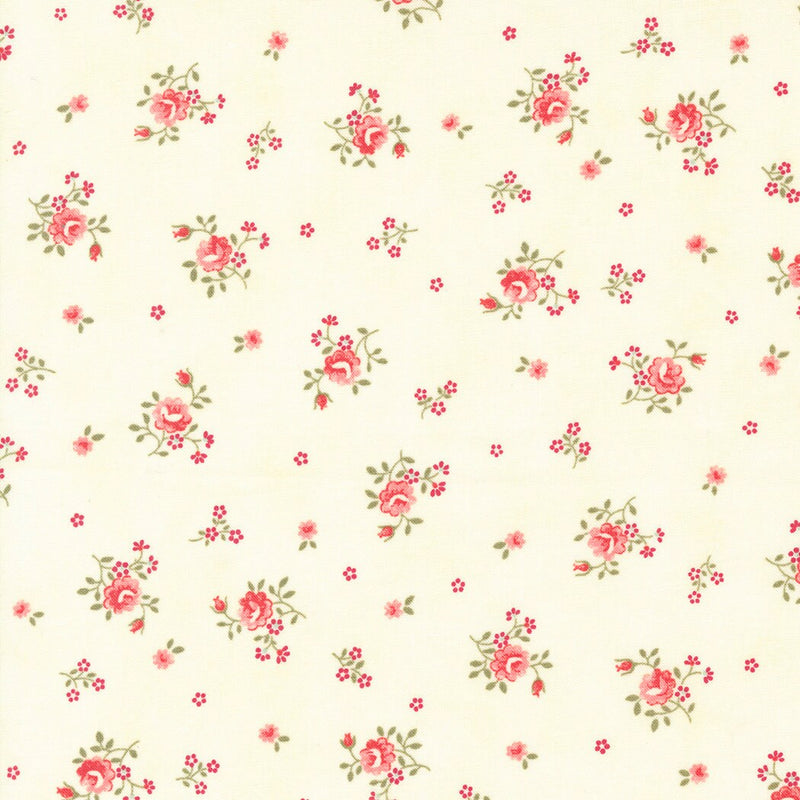 Peaceful Posies Florals Parchment - Priced by the Half Yard - Etchings - Parkinson's Foundation - 3 Sisters - Moda Fabrics - 44336 11