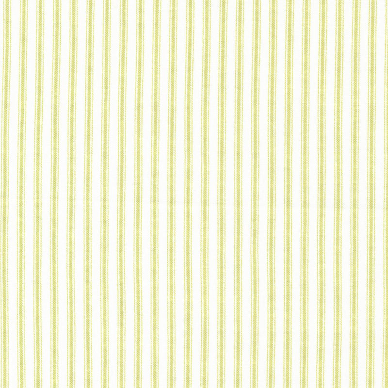 Classic Ticking Stripes Green - Priced by the Half Yard - Ellie by Brenda Riddle Designs for Moda Fabrics - 18766 24