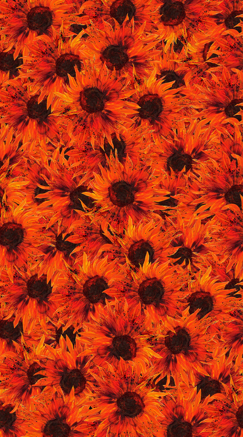 Sunflower Flock - Sold by the Half Yard - Stephanie Brandenberg of Frond Design Studio for Northcott Fabrics - 40081-38