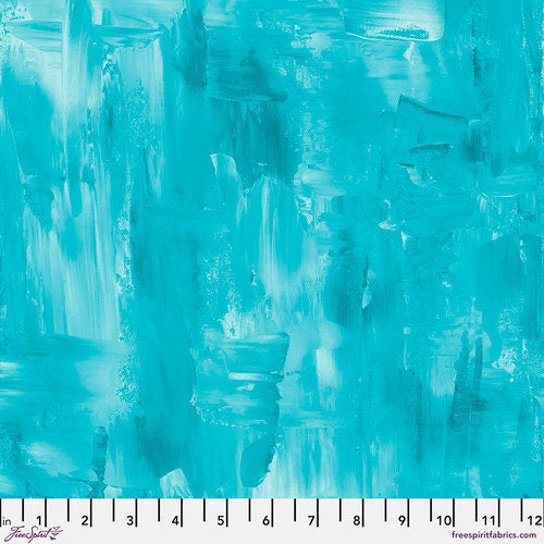 Brushstrokes Aqua - Sold by the Half Yard - Textures by Sue Penn - PWSP018.AQUA